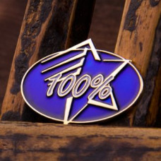 100% Achievement Pin