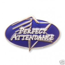 Perfect Attendance Achievement Pin