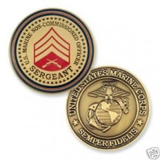 NCO Marine Sergeant Coin