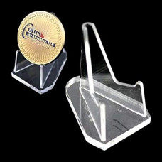 Clear Plastic Coin Stand