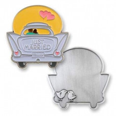 Just Married Car Challenge Coin