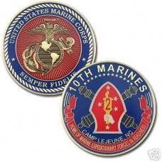 10th Marines Challenge Coin