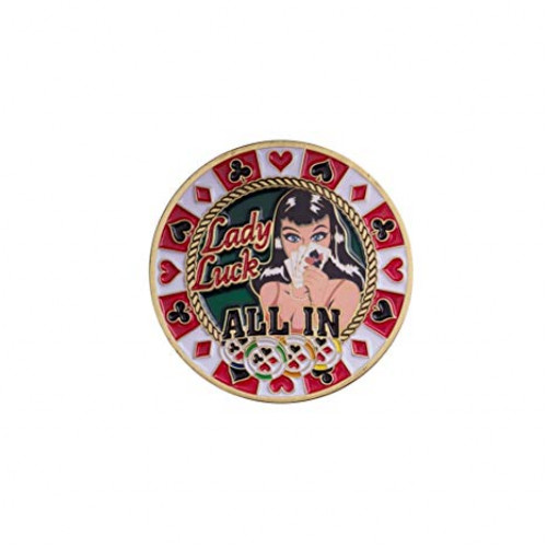 Lady Luck Texas Hold'em Coin Lady Luck Texas Hold'em Coin