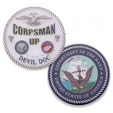 Navy Corpsman Up Coin