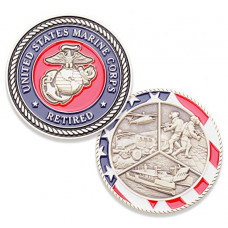 Marine Corps Retired Coin