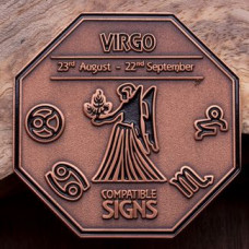 Virgo Zodiac Challenge Coin