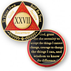AA Coin - 27 Year - Red White Black