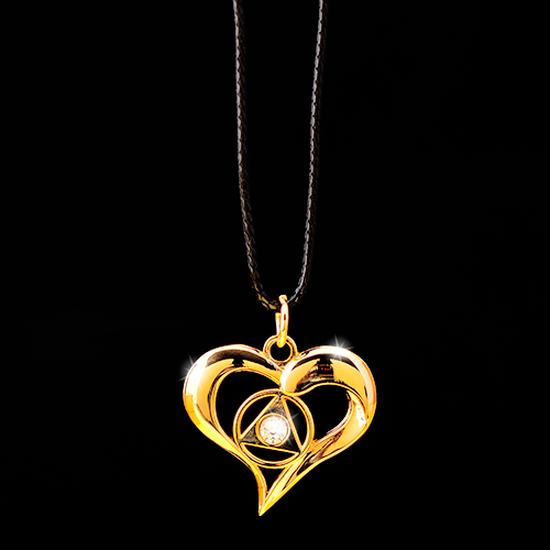 AA Flowing Heart Pendant - Crystal AA Flowing Heart Pendant - Crystal