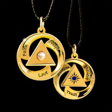 AA Swirl pendant - Crystal