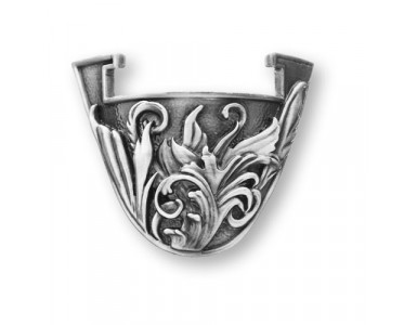 Coin Stand - Flourish - Antique Silver - Medium Coin Stand - Flourish - Antique Silver - Medium