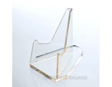 Plastic coin stand - Clear Plastic coin stand - Clear