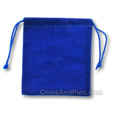 Velvet Coin Pouch, Blue