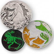 Bone Wars Geocoin - Silver