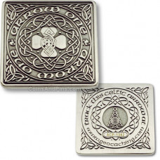 Arrow One Celtic Geocoin - antique silver