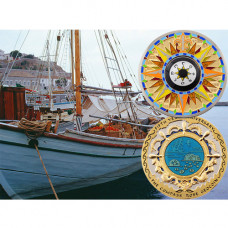Compass Rose Geocoin 5th Anniversary - Mediterranean