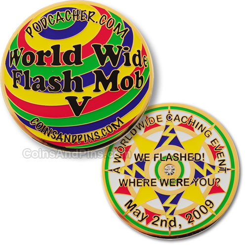 World Wide Flash Mob V geocoin World Wide Flash Mob V geocoin