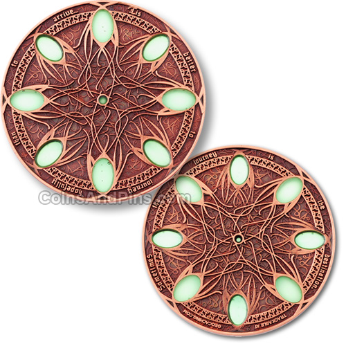 Journey Geocoin - Antique Copper Journey Geocoin - Antique Copper