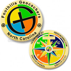 NC Foothills Geocoin - Bronze