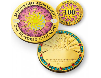 24 Hours 100 Caches Geo-Achievement set