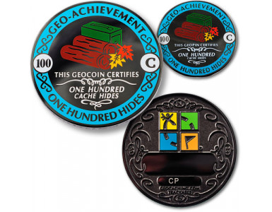 100 Hides Geo-Achievement set