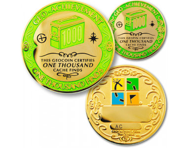 1,000 Finds Geo-Achievement set