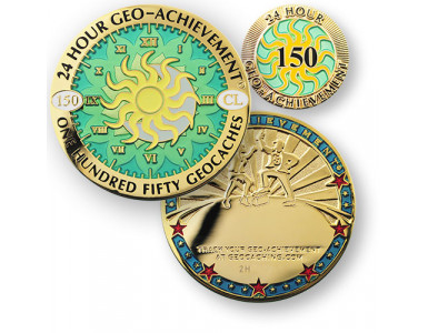 24 Hours 150 Caches Geo-Achievement set