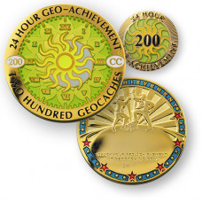 24 Hours 200 Caches Geo-Achievement set