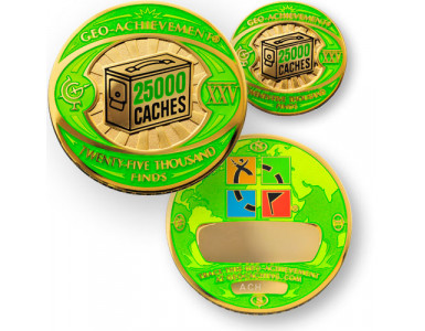 25,000 Finds Geo-Achievement set