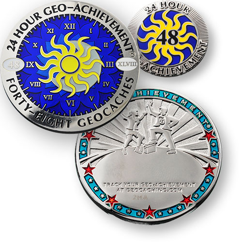 24 Hours 48 Caches Geo-Achievement set 24 Hours 48 Caches Geo-Achievement set