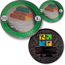 50 Hides Geo-Achievement set