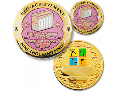 9,000 Finds Geo-Achievement set