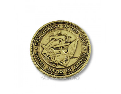 Navy medallion 1.5 Inch