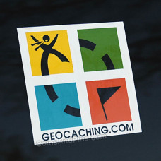 Geocaching.com color sticker 3x3