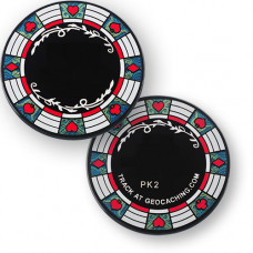 Poker Casino Geocoin - Black