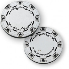 Poker Casino Geocoin - Silver