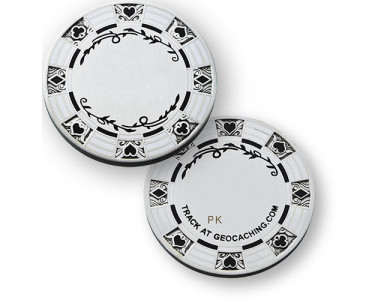 Poker Casino Geocoin - Silver