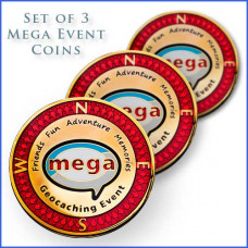 Event Geocoin - Mega - 3 set