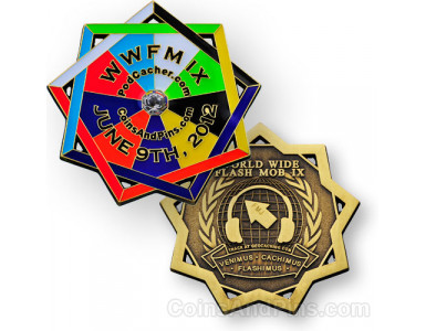 WWFM Flash Mob IX Event Geocoin WWFM Flash Mob IX Event Geocoin