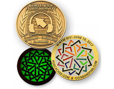 WWFM Flash Mob XIV Event Geocoin