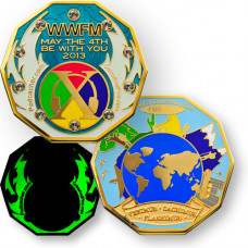 WWFM Flash Mob X Event Geocoin