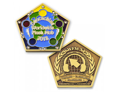 WWFM Flash Mob XV Event Geocoin