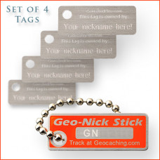 Geo-Nick Stick - Orange - Set of 4