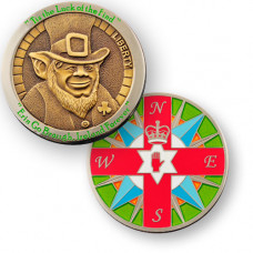 Luck of the Find Geocoin - Ant bronze/pol nickel