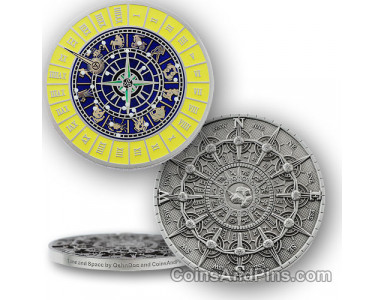 Time and Space geocoin - yellow glow