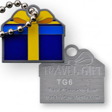 Travel Gift Tag - Blue Yellow