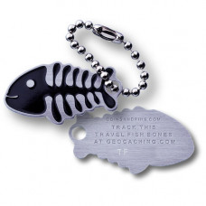 Travel Fish Bones tag