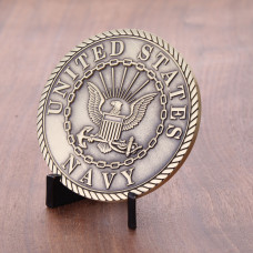 Navy medallion 2.5 Inch