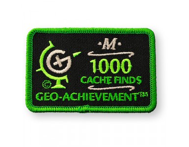Patch 1,000 Finds Geo-Achievement Patch 1,000 Finds Geo-Achievement