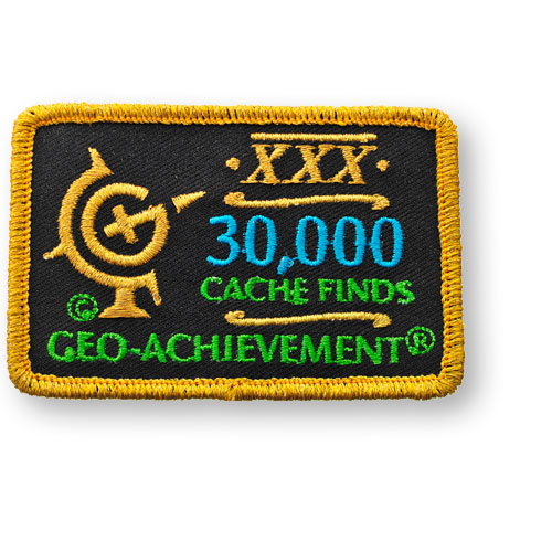 Patch 30,000 Finds Geo-Achievement Patch 30,000 Finds Geo-Achievement