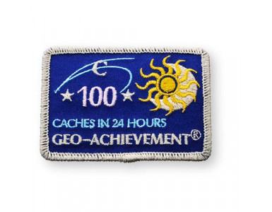 Patch 24 Hours 100 Caches Geo-Achievement